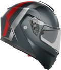 Matte Gray/Silver/Red