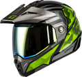 Black/Silver/Green Metallic
