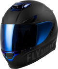 Matte Black/Blue Chrome